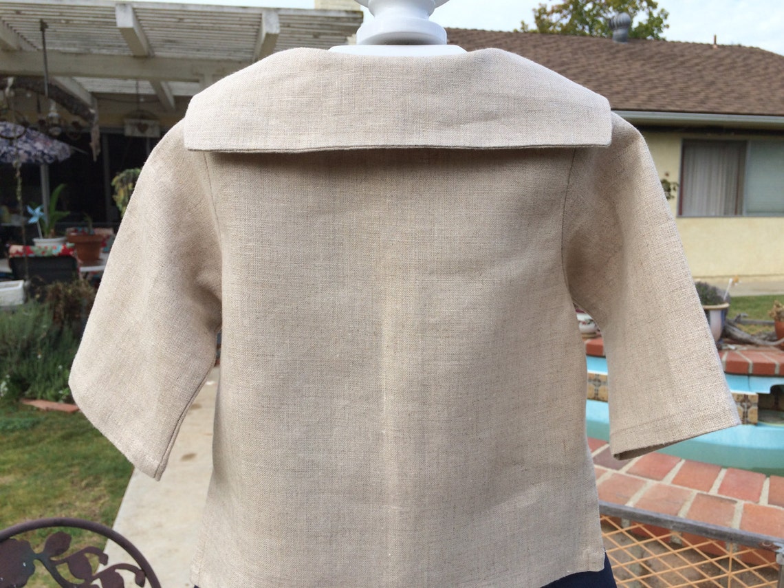 Linen Baby Outfit Toddler Linen Suit Linen Sailor Shirt and Etsy