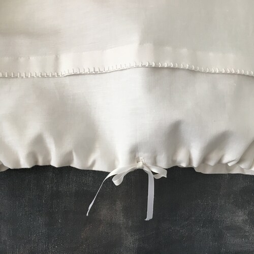 Christening Gown, Baptism shops Dress, Heirloom Dress, White Linen Hand Embroidered Baptism Gown, Size 0 to 12 months.