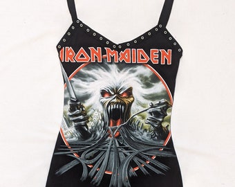 Iron Maiden dress, metal dress, metal merch, band merch, heavy metal dress, rock dress, gift