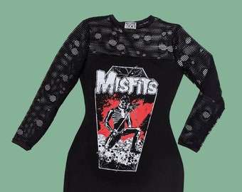 Misfits dress, horror merch, horror rock, alternative clothing, rock dress, rock apparel, rockabilly dress, punkabilly, , band merch,