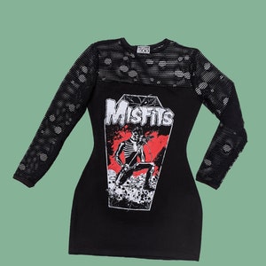 Misfits dress, horror merch, horror rock, alternative clothing, rock dress, rock apparel, rockabilly dress, punkabilly, , band merch,