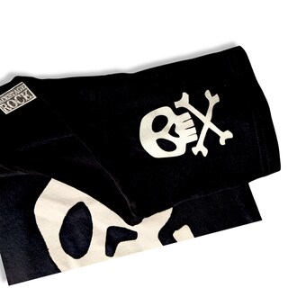 T-Shirt Donna Capitan Harlock: Teschio Jolly Roger, 100% Cotone, Made In Italy