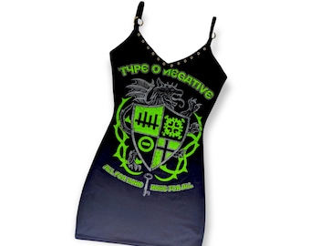 Type-O Negative, goth dress, metal dress, goth merch, metal merch, band dress, rock merch,band shirt