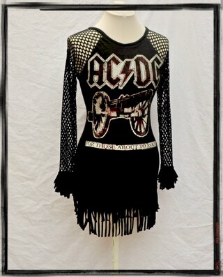 Maglietta Donna AC/DC Con Strass: Ufficiale, Cotone Morbido, Maniche Corte, Taglie S-XXL