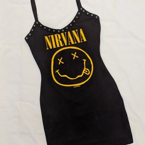 Nirvana, nirvana shirt, grunge, rock shirt, band tee, rock dress, alternative clothing, band merch, gift, grunge clothing