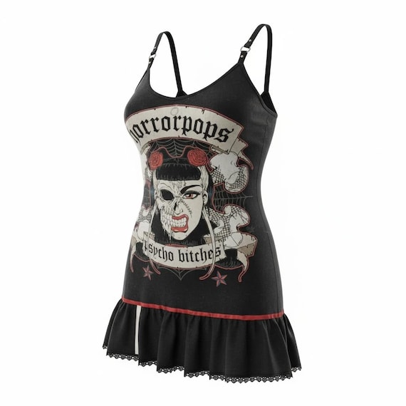 Horror Pops Psycho Bitches dress,  punk, punk merch, psychobilly, rockabilly, alternative,