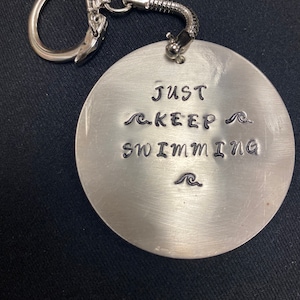 Just Keep Swimming Keychain
