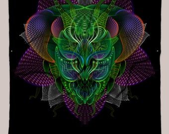 Xenoid ALT // Praying Mantis Tapestry • (4 Options)