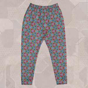 Hexafun Trippy Festival Joggers – EDM Clothing, Rave Outift, Psytrance Wear