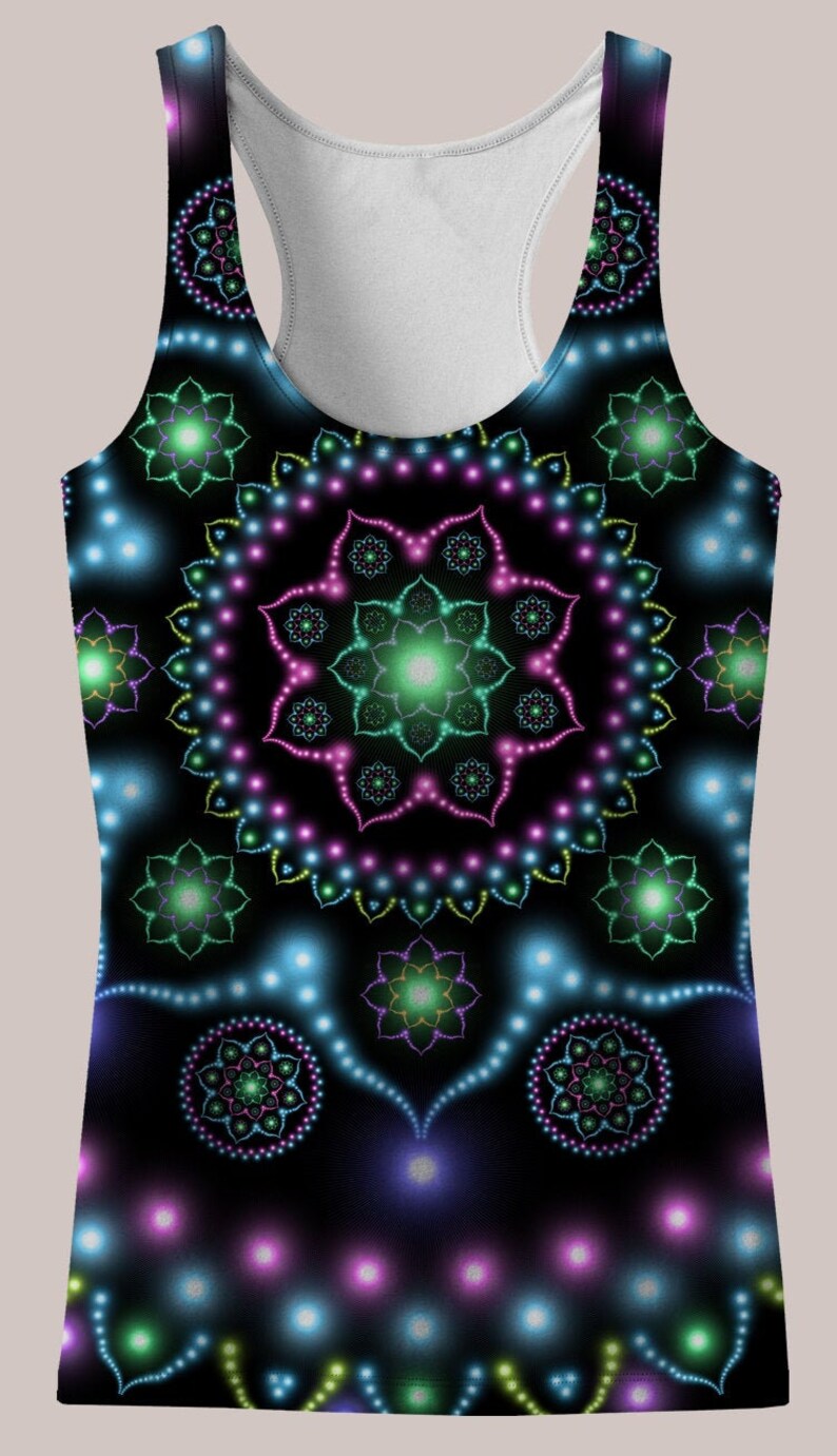 Lumindala : Womens HELIOS TANK TOP // Psychedelic Men and Womens Festival Clothing, Accessories & Decor by Samuel Farrand 