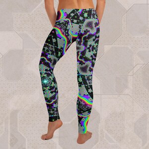 Microgram Trippy Festival Leggings – EDM Clothing, Rave Outift, Psytrance Wear