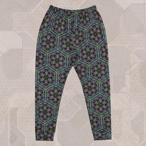 Hypergeometry Trippy Festival Joggers – EDM Clothing, Rave Outift, Psytrance Wear