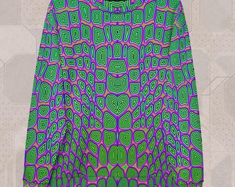 Bluza z nadrukiem Reptilian Trippy Festival – odzież EDM, stroje rave, stroje psytrance