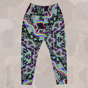 Microgram Trippy Festival Joggers – EDM Clothing, Rave Outift, Psytrance Wear