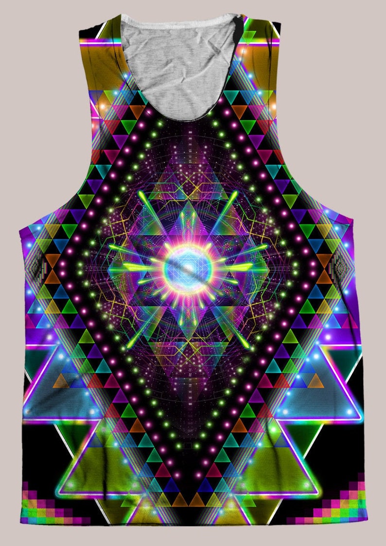 Vision Quest : Mens HELIOS TANK TOP // Psychedelic Men and Womens Festival Clothing, Accessories & Decor by Samuel Farrand 