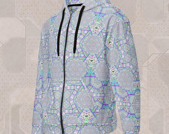 Enon Trippy Festival Zip Hoodie – EDM Clothing, Rave Outift, Psytrance Wear