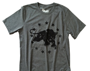 Big Cat Animal Tee Shirt Panther/ Puma/ Cat Hombres / Damas Camiseta Jungle Cat Screen Printed Graphic Shirt