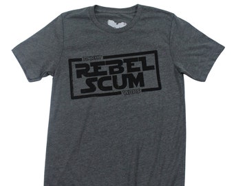 Camiseta de la película Star Wars x REBEL SCUM serigrafiada camiseta gráfica unisex