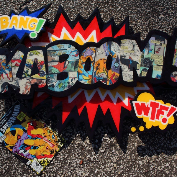 Comic Book Collage - Etsy
