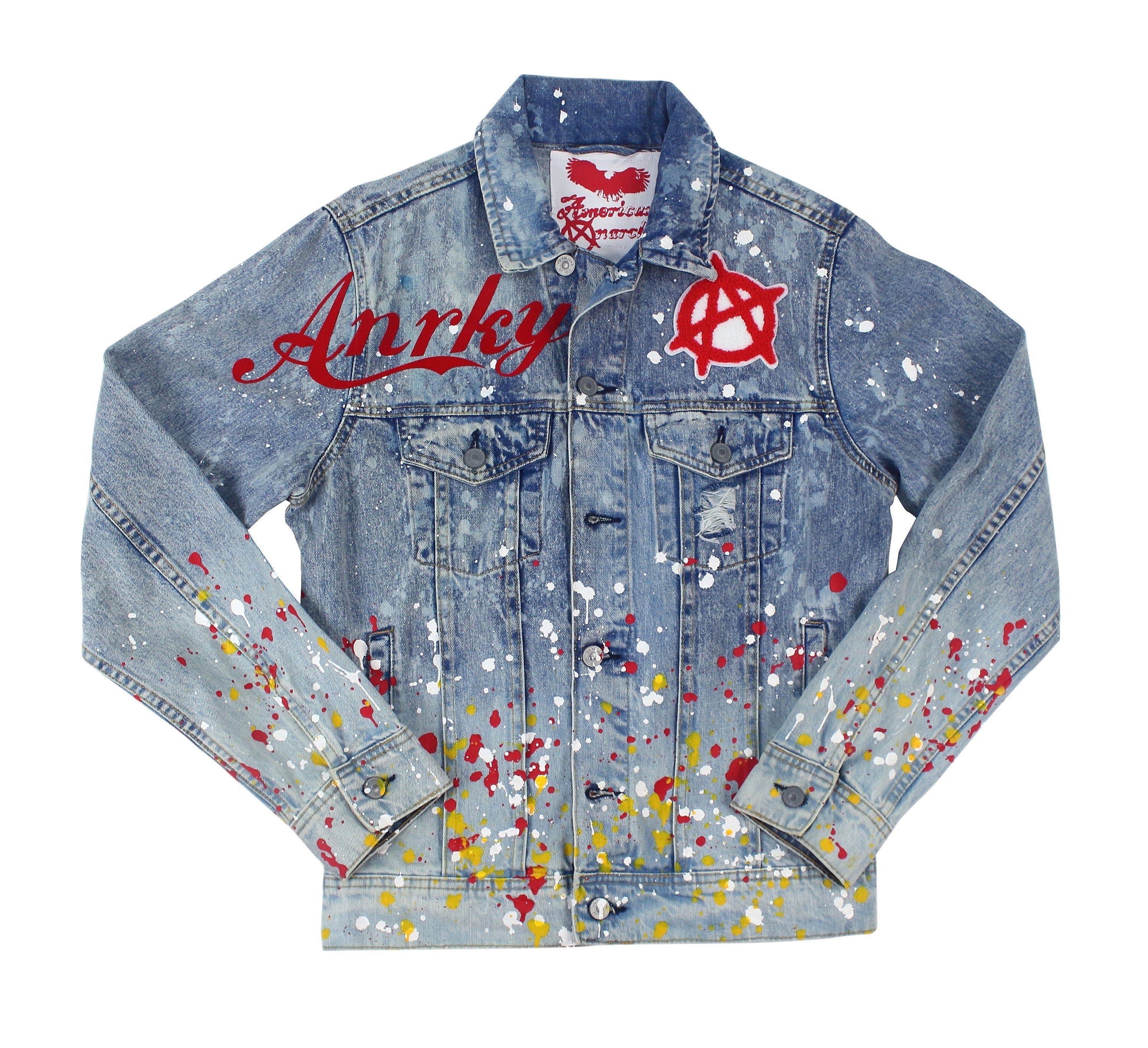 Bleached Classic Monogram Denim Jacket