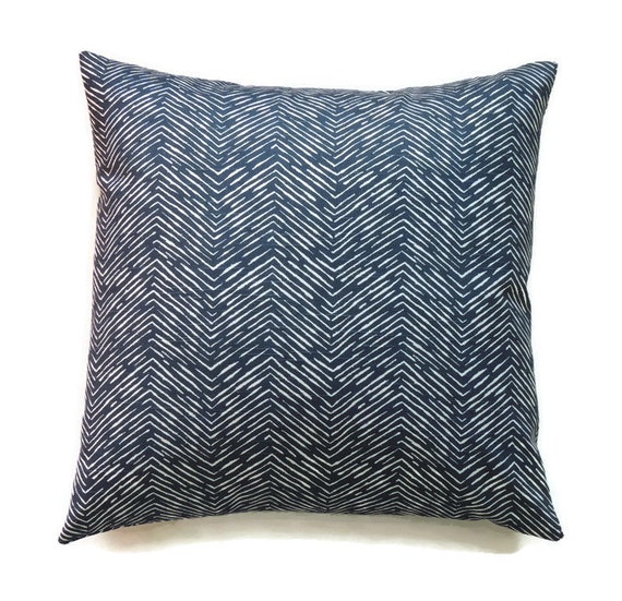 Items similar to Blue Pillow Cover, 18x18 Pillow Cover