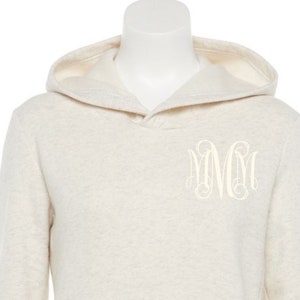 Monogram Sweatshirt, Monogram Pullover Hoodie, Monogram Fleece, Personalized Gifts, Monogram Sweatshirt, Monogram Hoodie, Gifts for her image 1