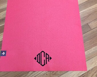 Pink Yoga Mat Yoga Pilates Fitness Mat Gift For Her Etsy