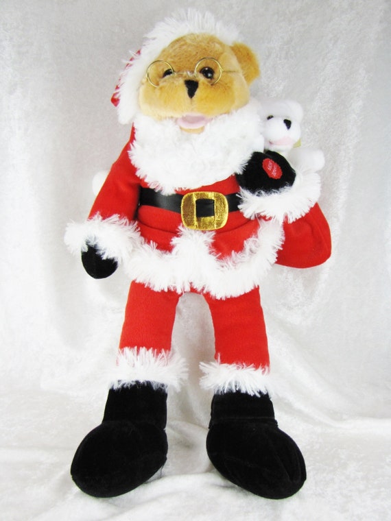 Singing Bears Christmas Plush Decoration Funny Holiday Decor Etsy