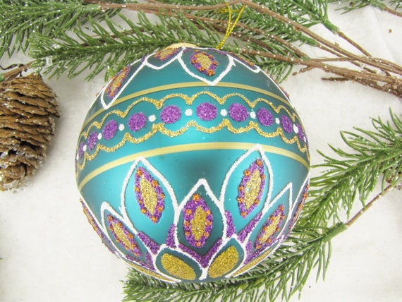 Christmas Decorations Ornaments Vintage Family Glass Etsy
