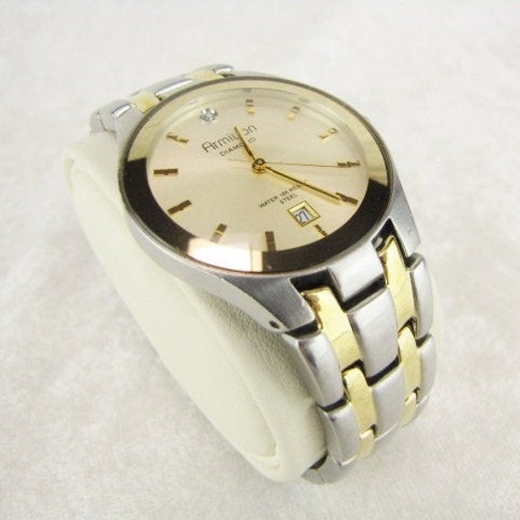 Armitron gold and silver watch sale