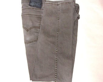 Pantalones vaqueros Levi's 511 con cierre de cremallera, lavado marrón, años 90, talla 36
