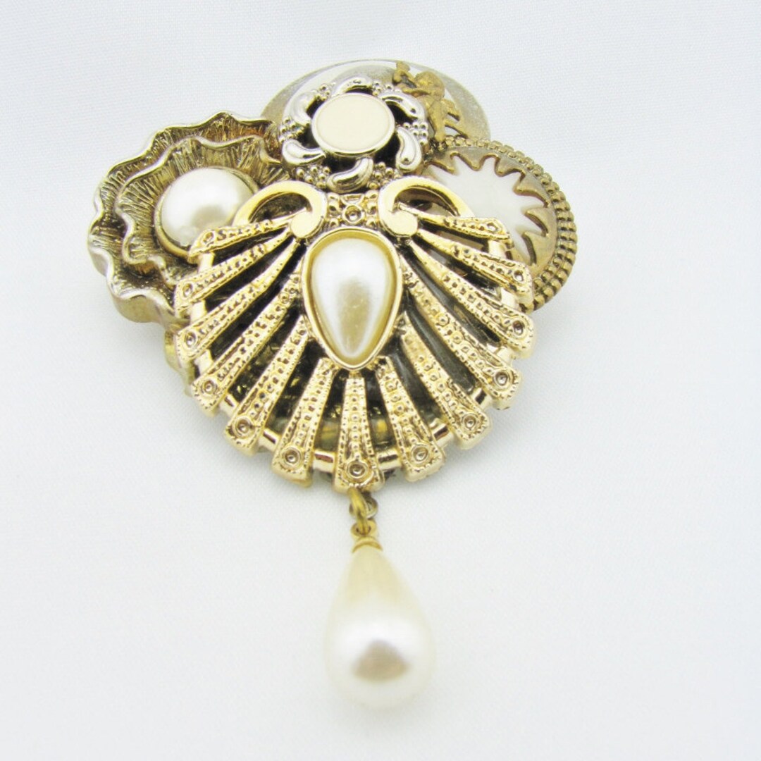 Gothic Steampunk Victorian Brooch Pin, Hat or Collar Pin, Unusual ...