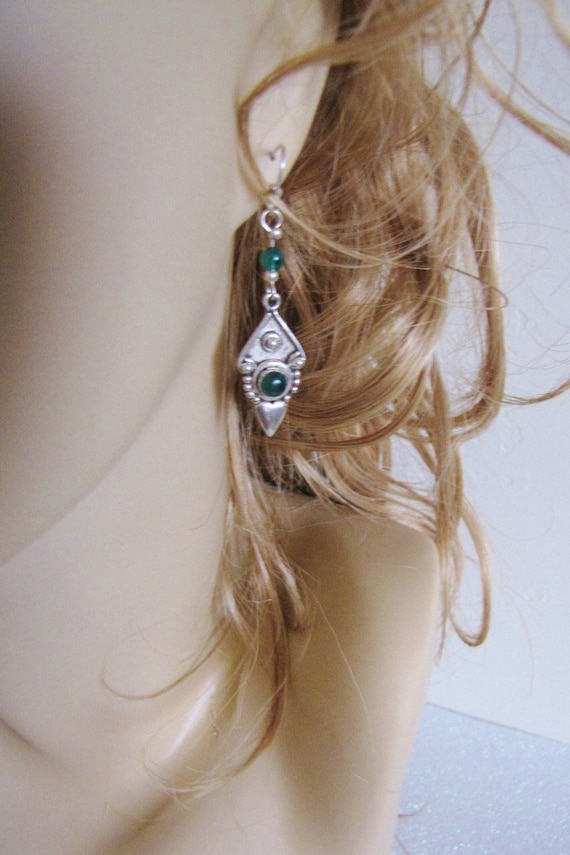 Sterling Silver Bohemian Dangle Earrings, Cute Boh