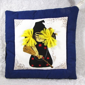 Bewitching Halloween Cute Kitchen Witch Potholder, Witchy Kitchen Décor,  Halloween or Housewarming Gift