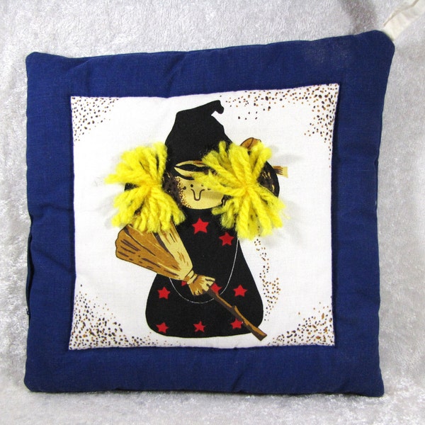 Bewitching Halloween Cute Kitchen Witch Potholder, Witchy Kitchen Décor,  Halloween or Housewarming Gift