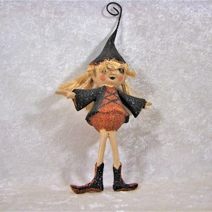 Bewitching  Glitter Goth Ornament, Halloween Good Witch, Funny  Gift, Unique Vintage Tree Decoration or Decor