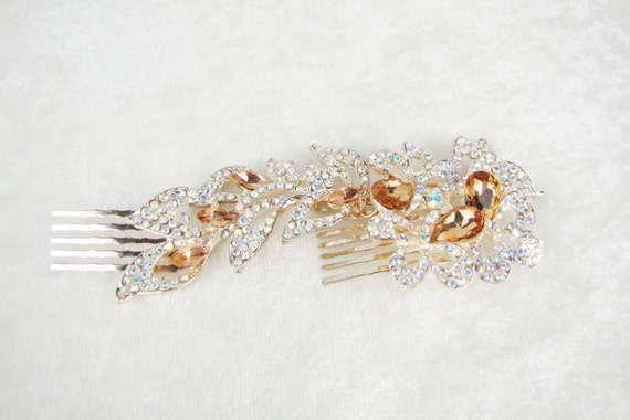 Wedding Bridal Vintage Hair Comb Headpiece, Rose … - image 7