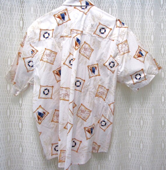 Vintage Streetwear Cruise Casual Shirt, Short Sle… - image 4