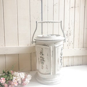 Shabby Chic Vintage Ice Bucket Caja de almacenamiento de | Etsy