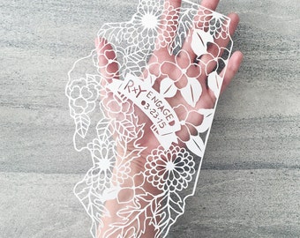 Personalized Papercut State Map, Custom Wedding Anniversary Gift, Engagement Day, Birthday Gift