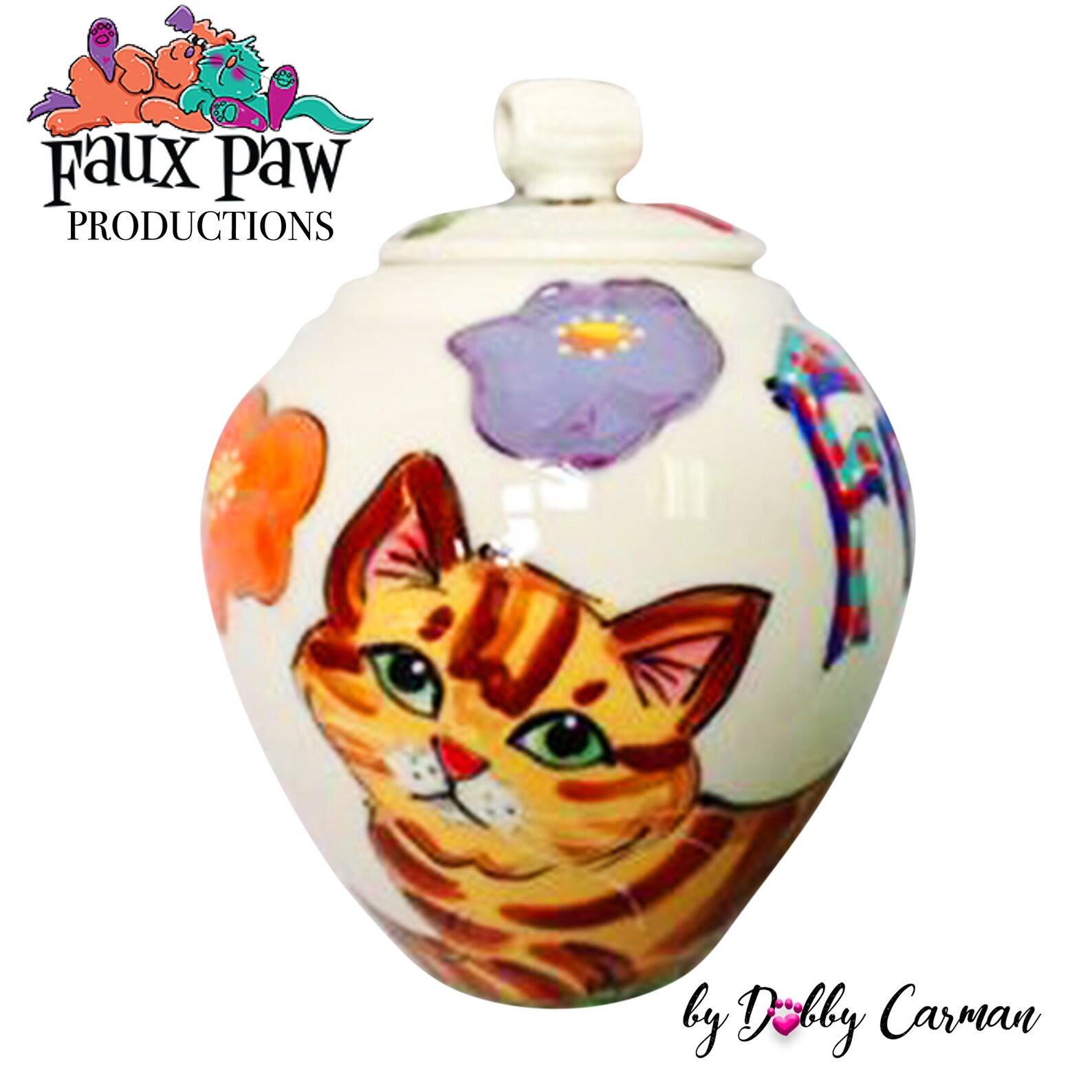 Extra Small Cat Urn for Ashes / Handmade / Hand Painted / Cat Etsy