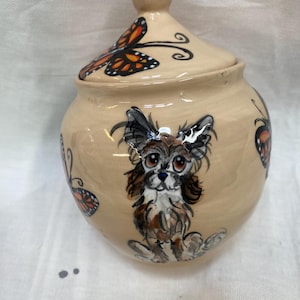 Ceramic Burial PET URN, Large Pet Ashes 40-60lbs,Personalized Portrait, Urn for Pet Ash Cremains, Memorial Urn for Beloved Pet, Labrador
