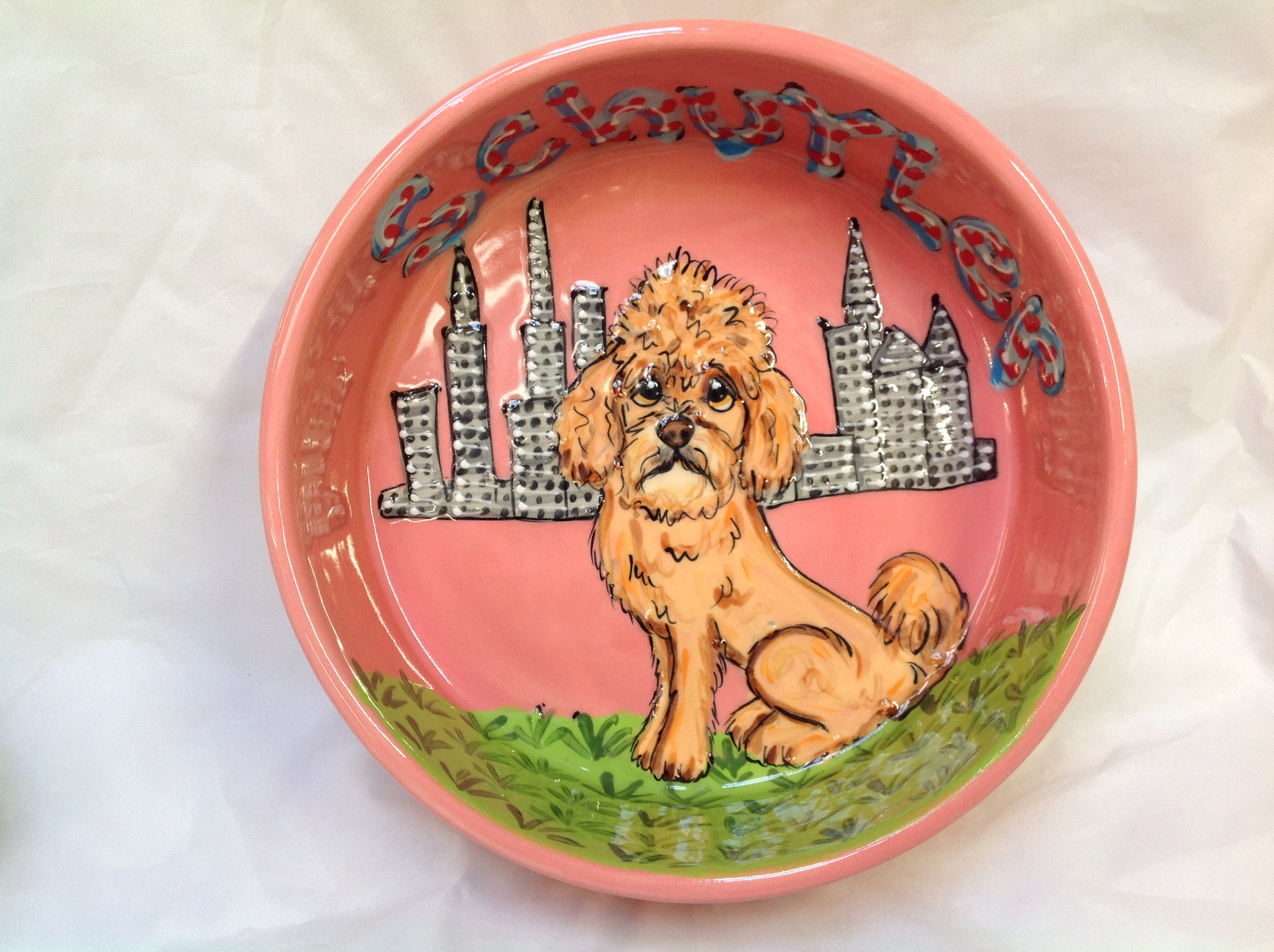 Dog Bowl / Ceramic Dog Bowl / Dog Food Bowl / Cereal Bowl / Etsy