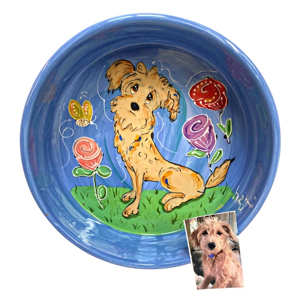 Ceramic Dog Bowl Made in Usa Etsy