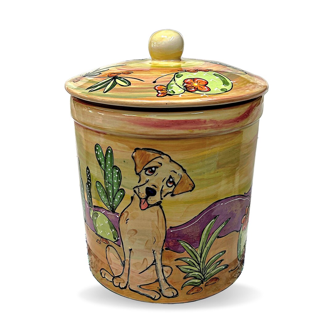 Cookie Jar / Labrador Dog Treat Jar / Pet Treat Container / Etsy