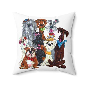 Best In Show Dog, Decorative Pillow, Throw Pillow, Square 20x20, Pet Art by Debby Carman, Dog Lover Gift, Dog Lover Home Decor