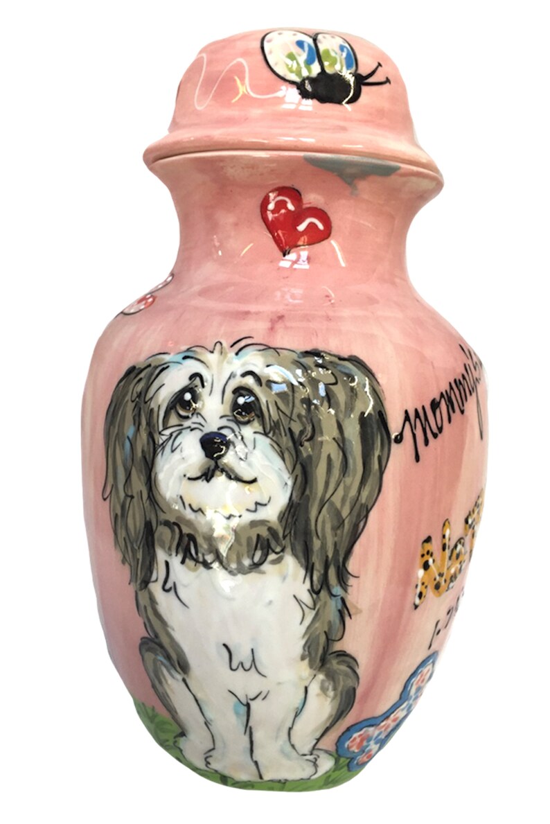 Personalized Pet Portrait Urns Faux Paw Productions Hand Etsy