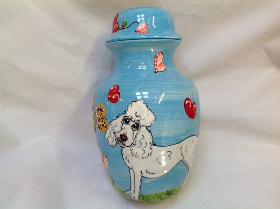 Hund Urne Von Hand Bemalt Pet Urne Cremains Pet Pet Etsy