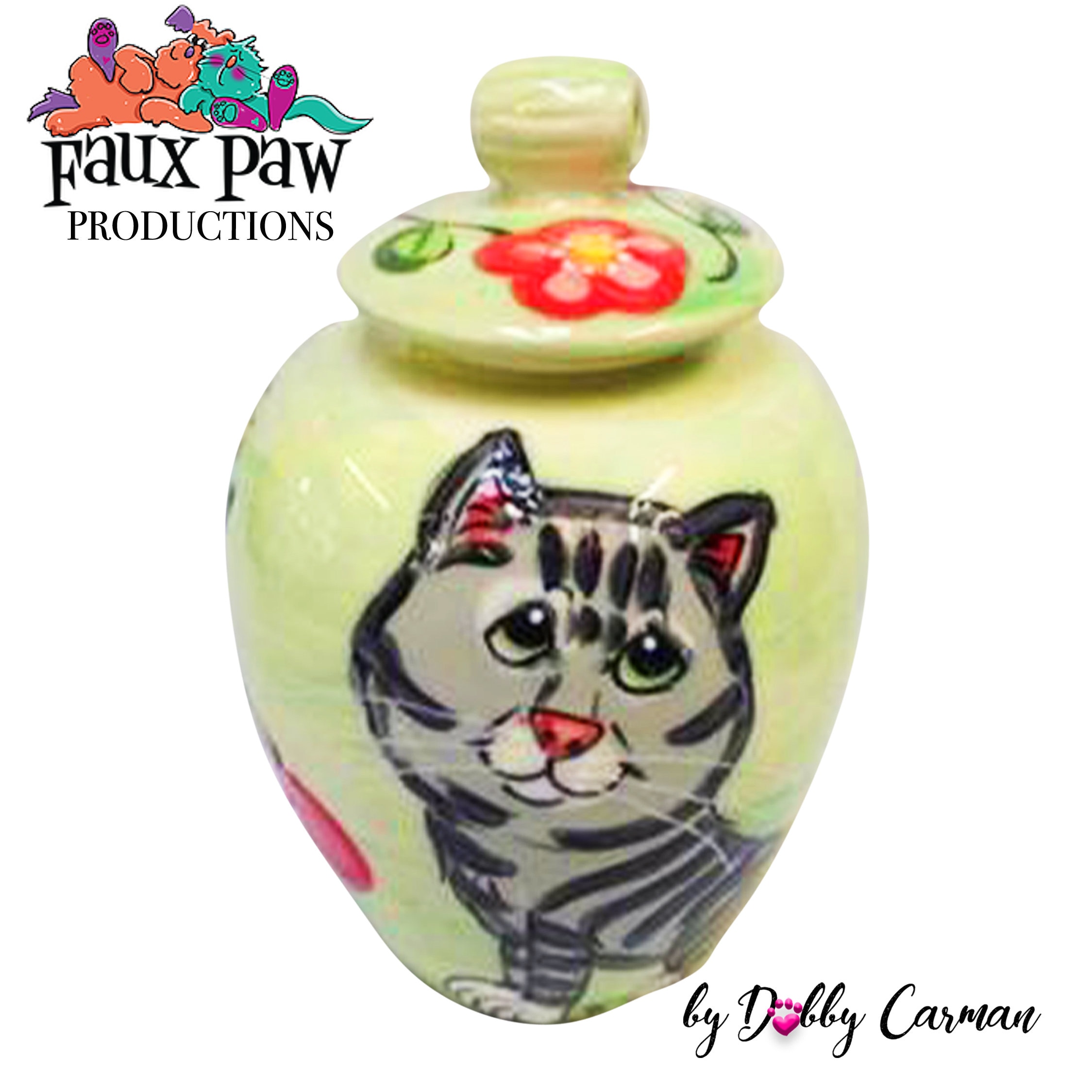Extra Small Cat Urn for Ashes / Handmade / Hand Painted / Cat Etsy