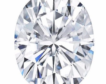 Certified Oval Forever One Charles & Colvard Loose Moissanite Stone - 1.50 Carats - D Color - VVS1 Clarity